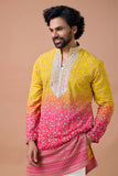 Sunrise Ombre Embroidered Festive Kurta Set