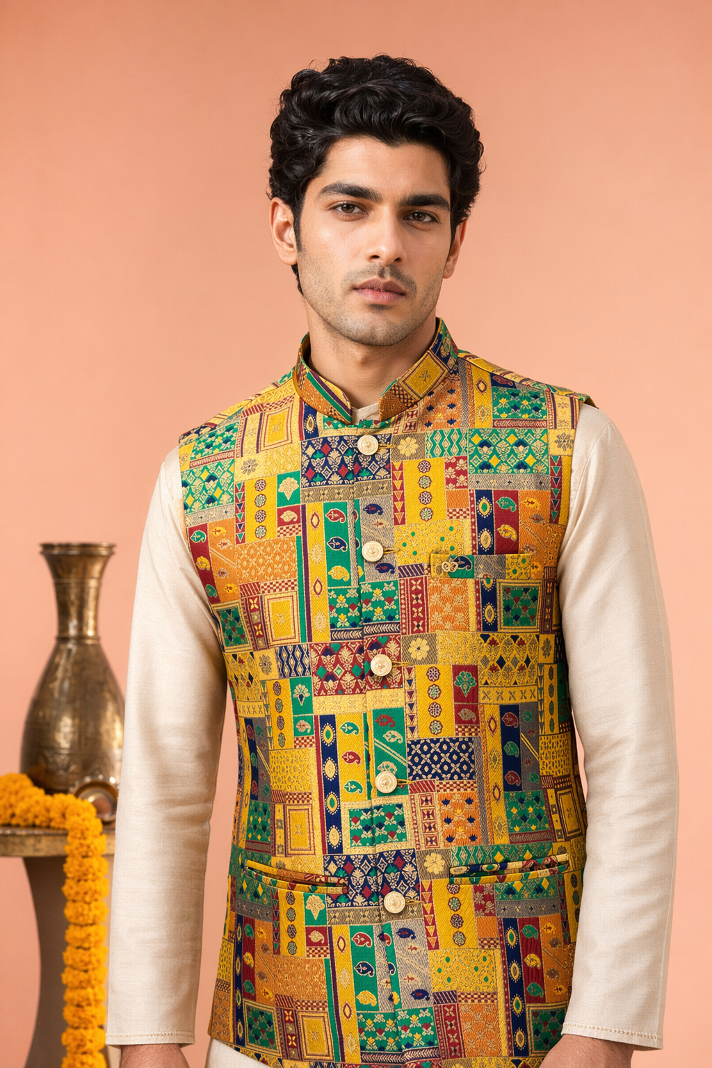 Mustard Wedding Koti