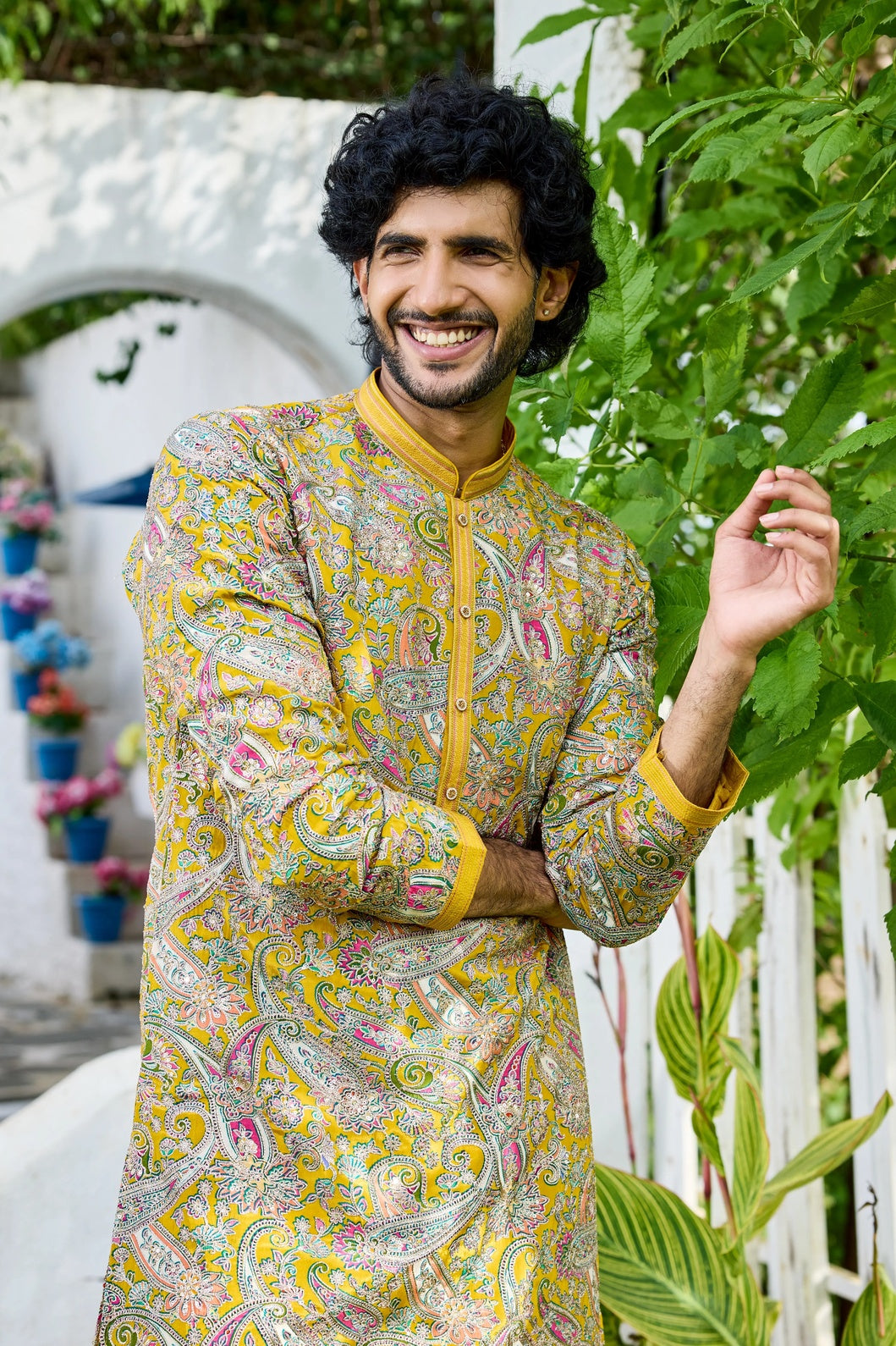 Ethnic haldi kurta men