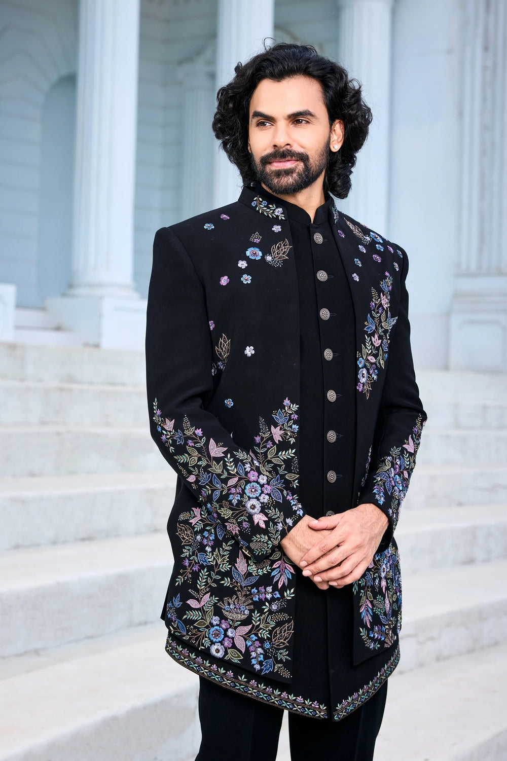 Festive indo-western kurta - Black Orchid Regal Indo-Western