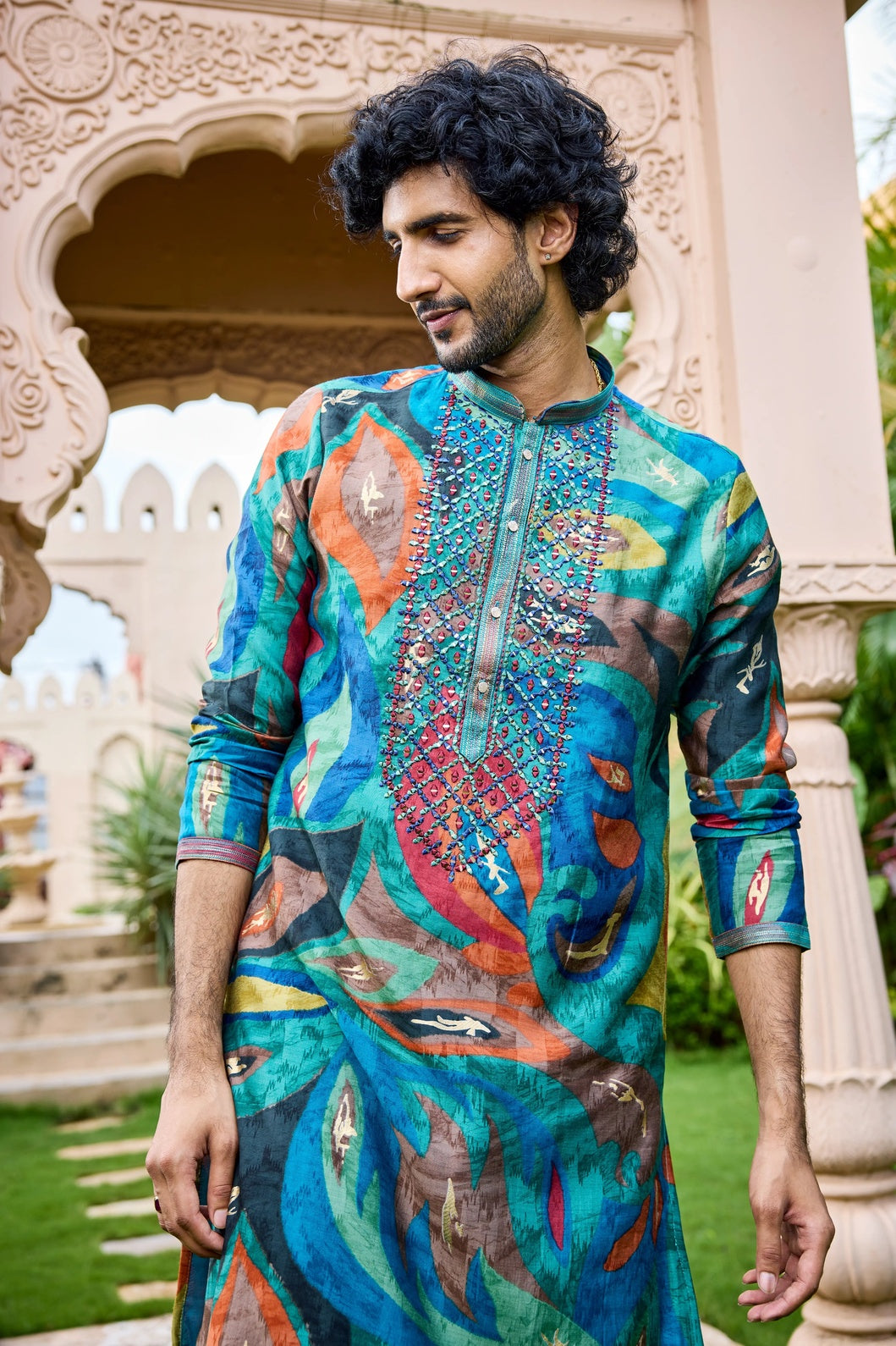 Wedding mirror kurta men