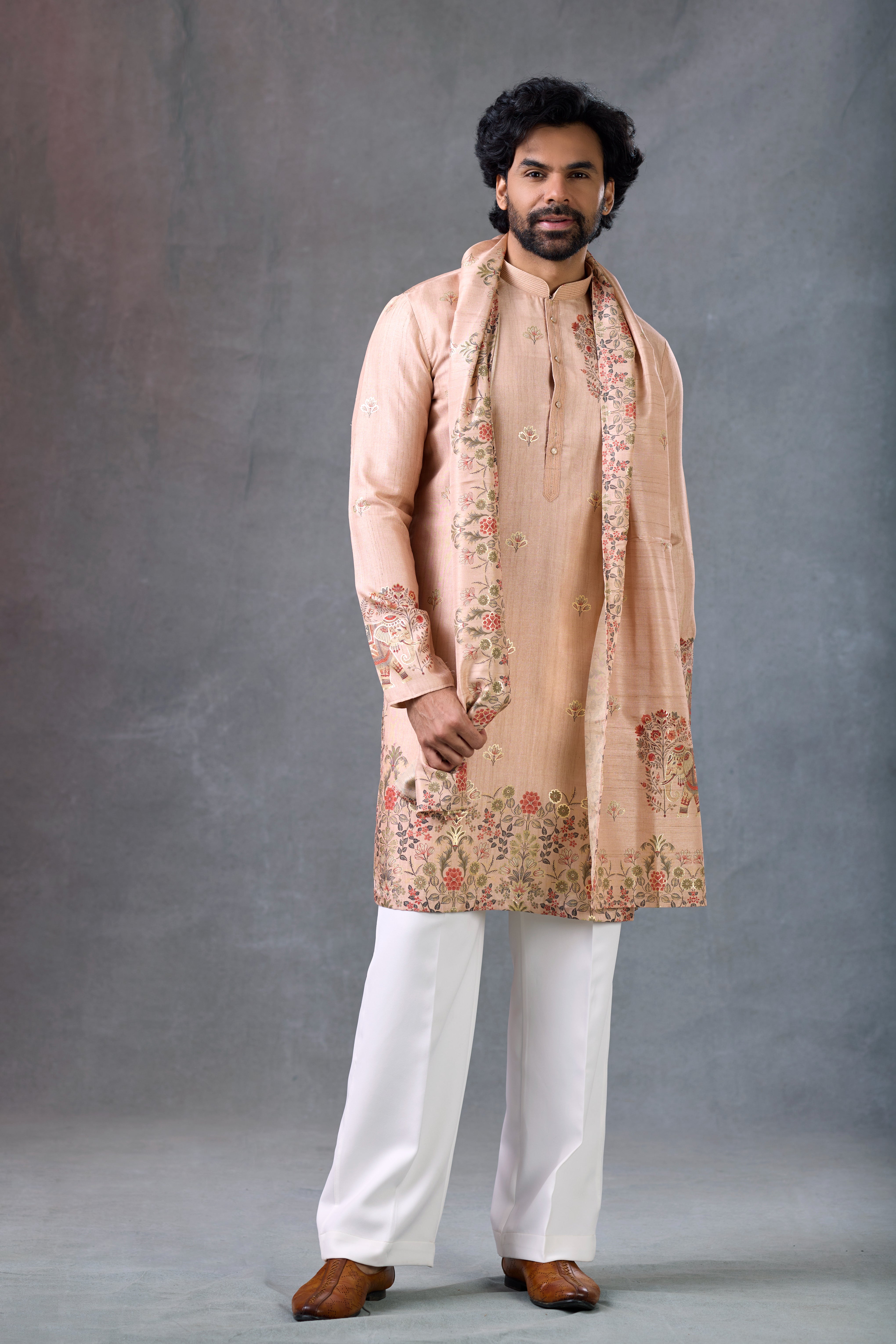 men kurta with dupatta