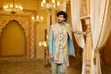 Indo-western suit - Sage Royale Patchwork Indo-Western
