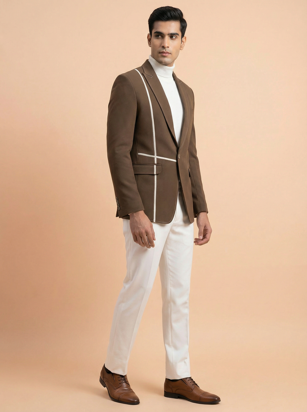 Mens Blazer - Brown Designer Blazer for Men