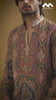 Mustard Gold Heritage Embroidered Kurta with Stole