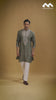Mustard Gold Heritage Embroidered Kurta with Stole