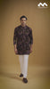 Mustard Gold Heritage Embroidered Kurta with Stole