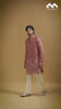 Mustard Gold Heritage Embroidered Kurta with Stole