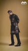 Mustard Gold Heritage Embroidered Kurta with Stole