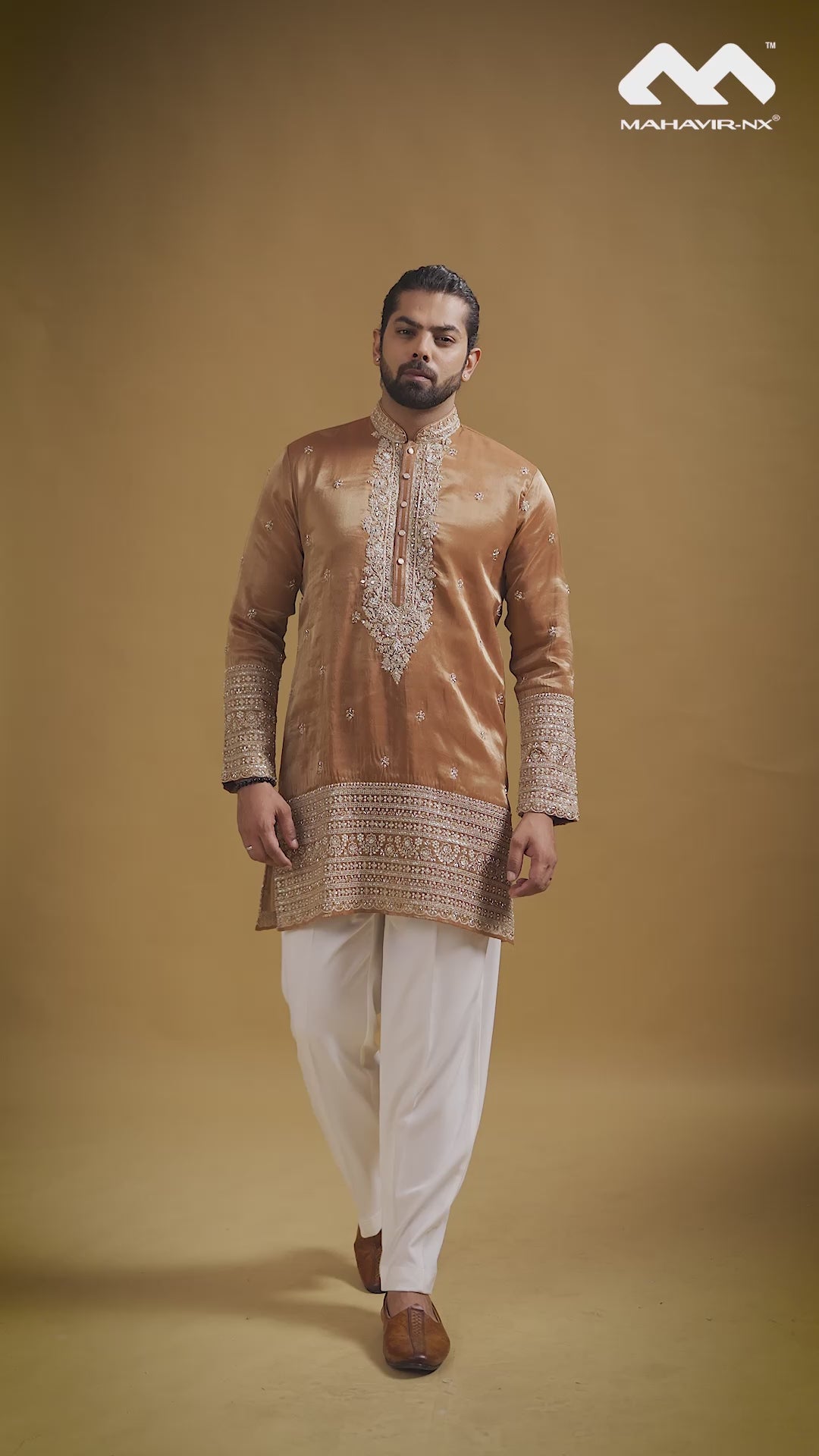 Copper Royale Embroidered Kurta Set