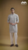 Mustard Gold Heritage Embroidered Kurta with Stole