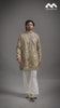 Mustard Gold Heritage Embroidered Kurta with Stole