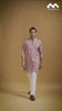 Blush Rose Floral Brocade Kurta Set