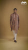 Mustard Gold Heritage Embroidered Kurta with Stole