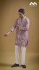 Lavender Heritage Floral Embroidered Kurta Set