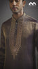 Mustard Gold Heritage Embroidered Kurta with Stole