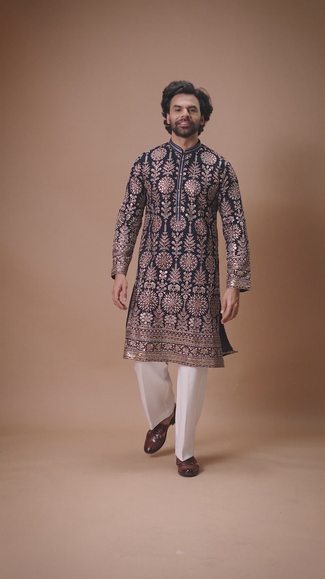 Affordable Mens Embroidered Kurta Set