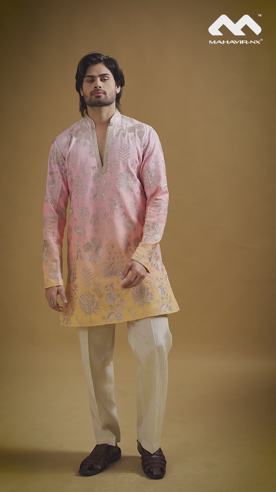 Blush Bloom Embroidered Kurta Set