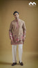 Champagne Beige Heritage Story Embroidered Kurta Set