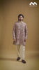 Mustard Gold Heritage Embroidered Kurta with Stole