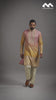 Mustard Gold Heritage Embroidered Kurta with Stole