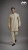 Mustard Gold Heritage Embroidered Kurta with Stole