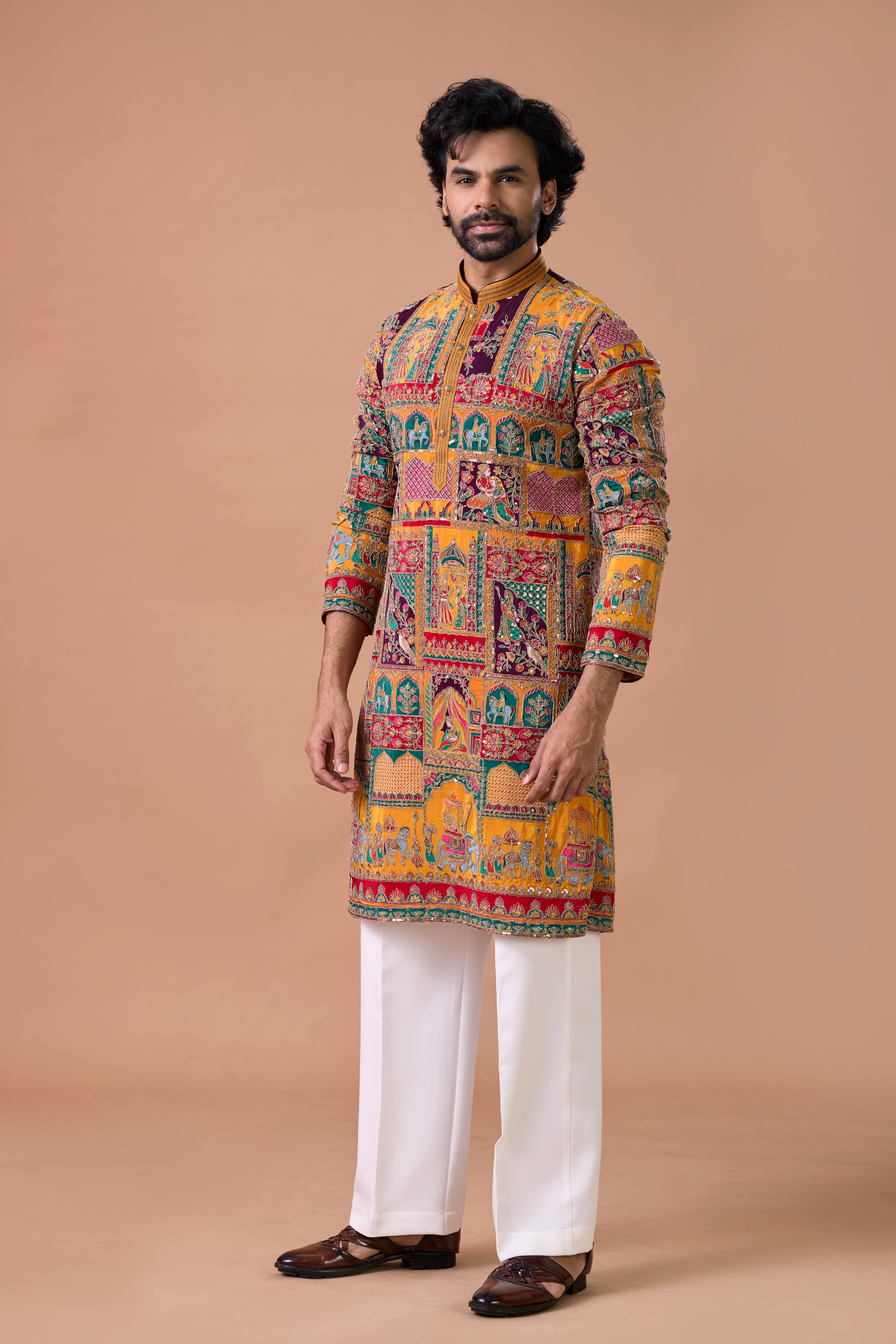 designer Rajwadi kurta men