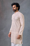 Royal Beige Zardosi Work Ethnic Kurta Set Festive Attire