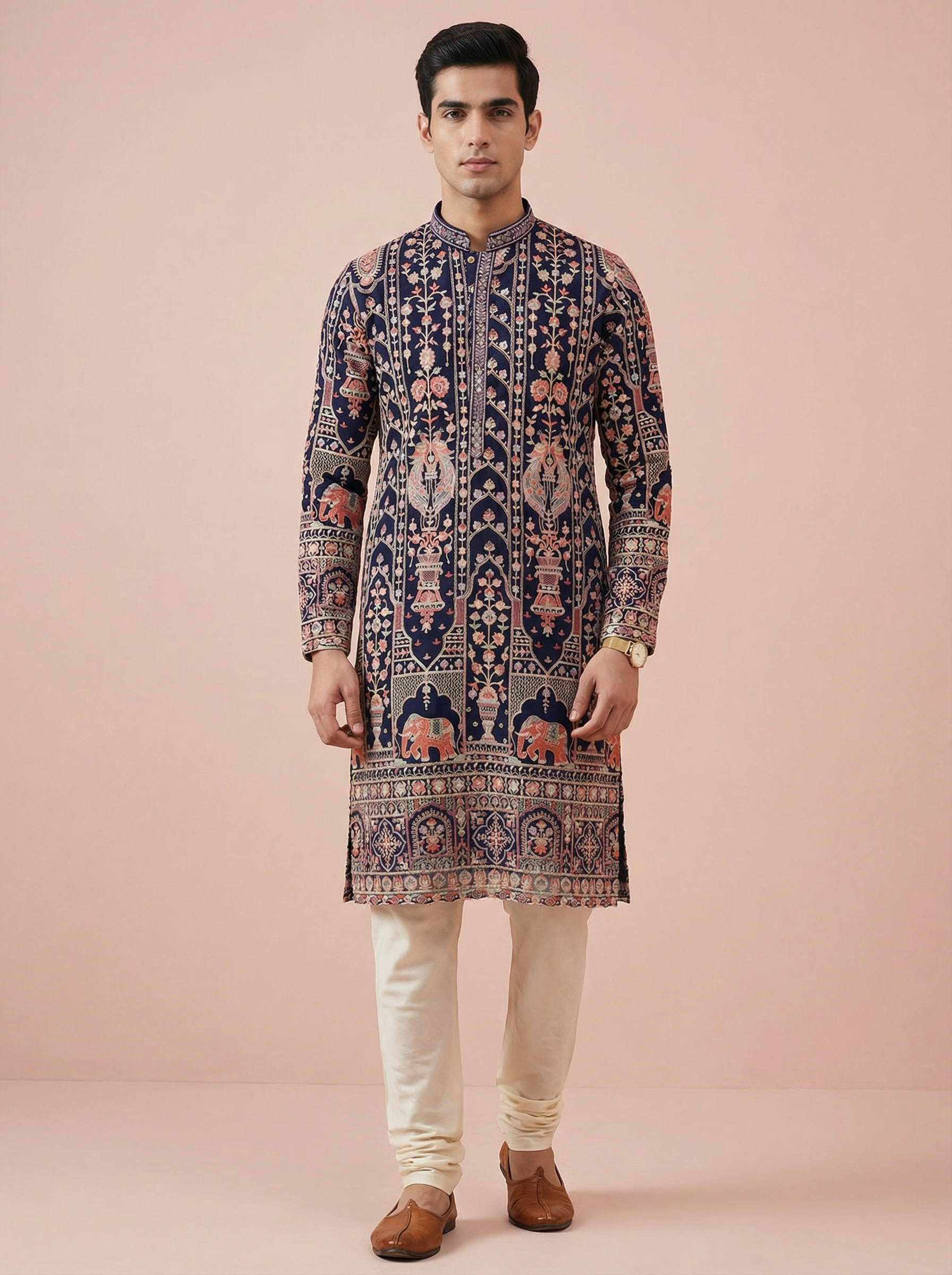 Buy embroidered kurta men