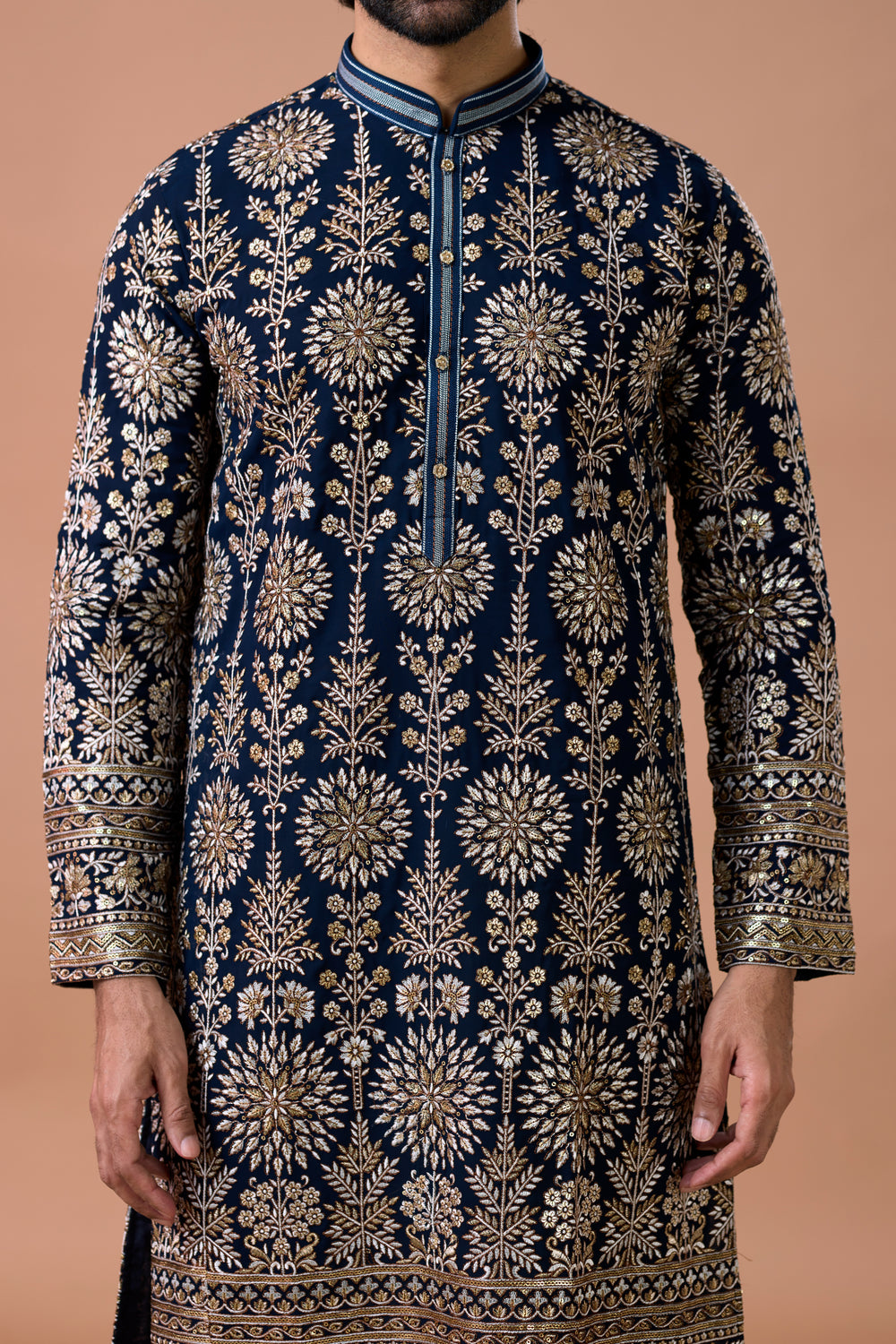 Mens Wedding Embroidered Kurta Set
