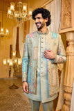 Sage Royale Patchwork Indo-Western